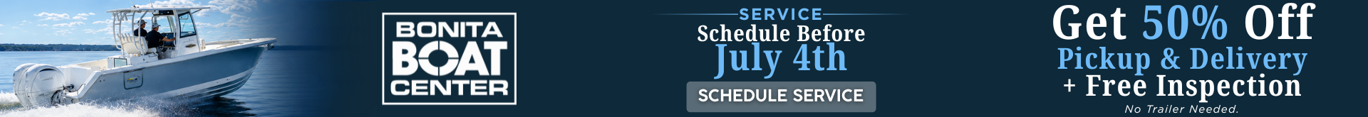 Schedule marine service at Bonita Boat Center